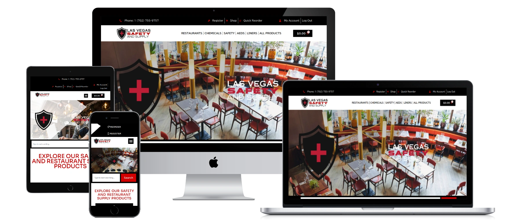 Las Vegas Safety & Supply — Website + ecommerce