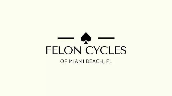 Felon Cycles / Miami Beach logo