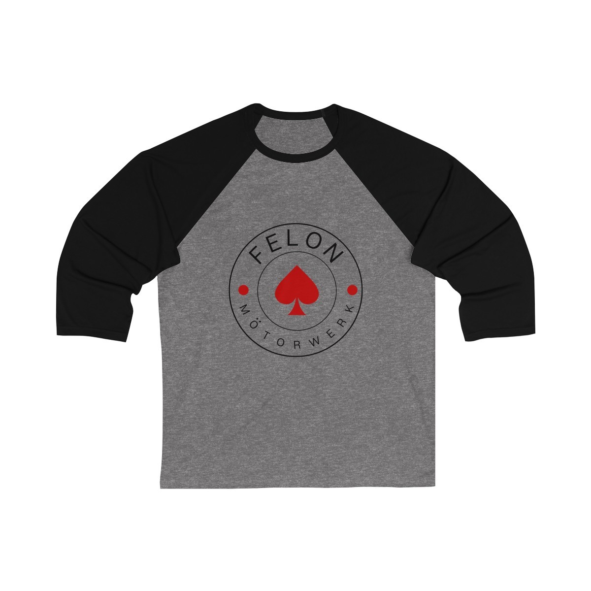 Red spade / baseball shirt