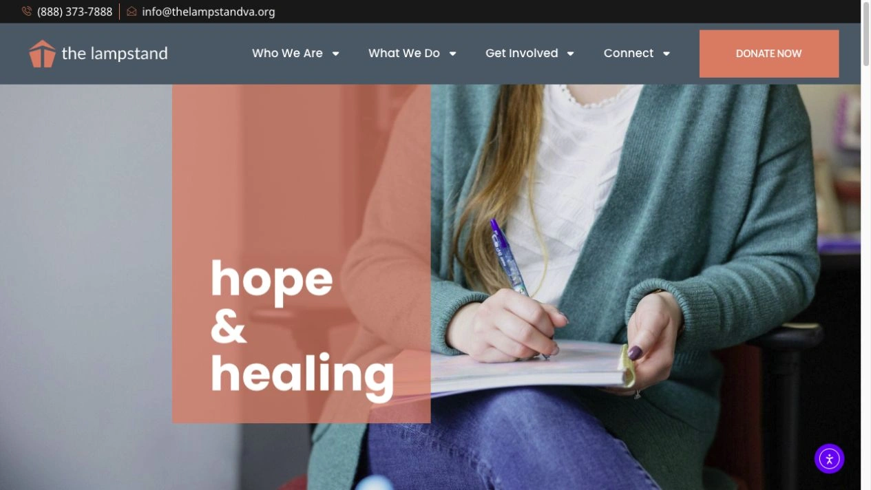 The Lampstand VA website