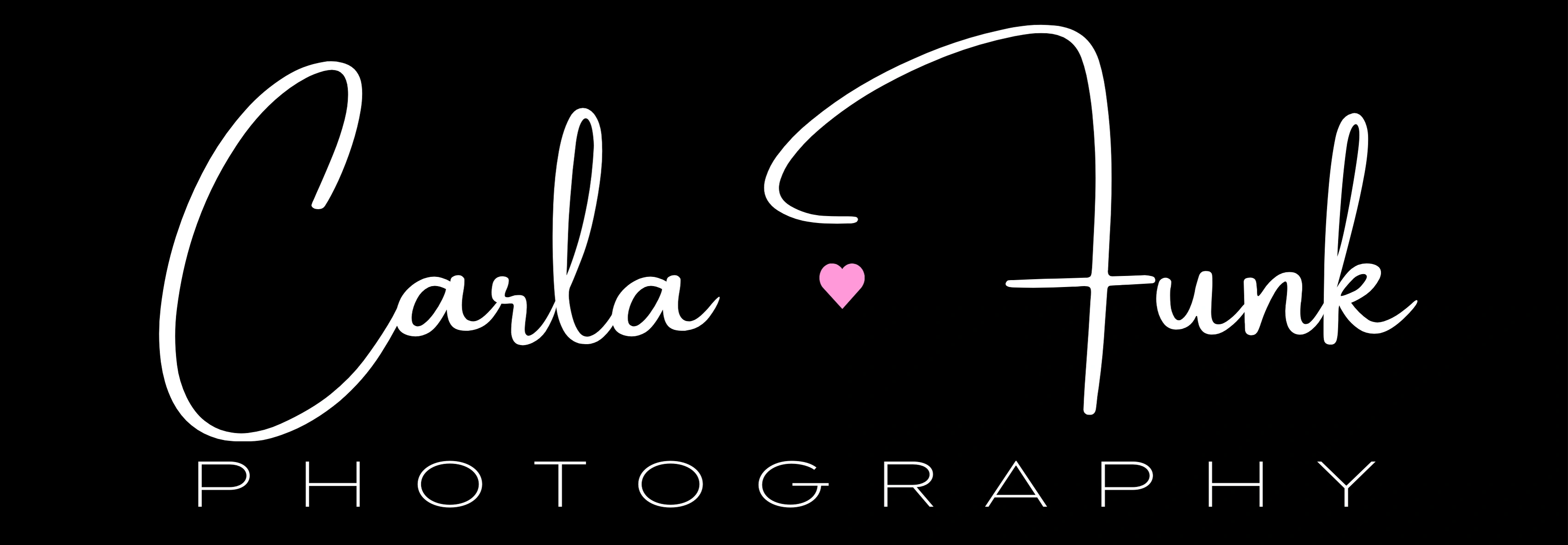 Carla Funk Photography — White wordmark variation