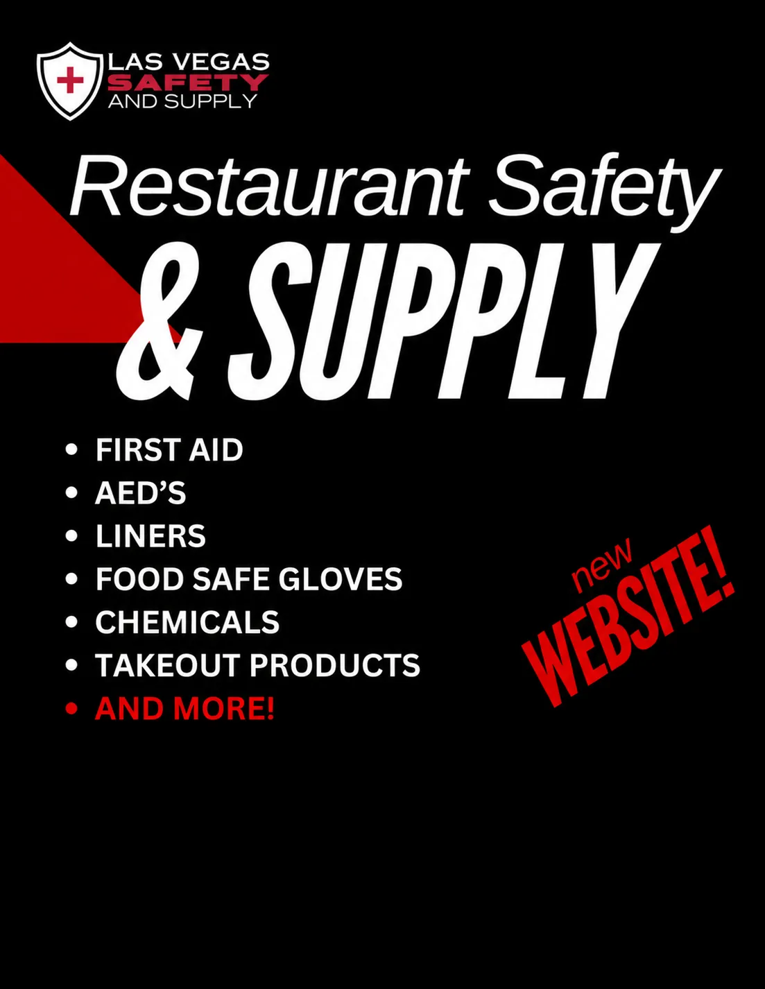 Las Vegas Safety & Supply — New-store launch · product categories and ordering information