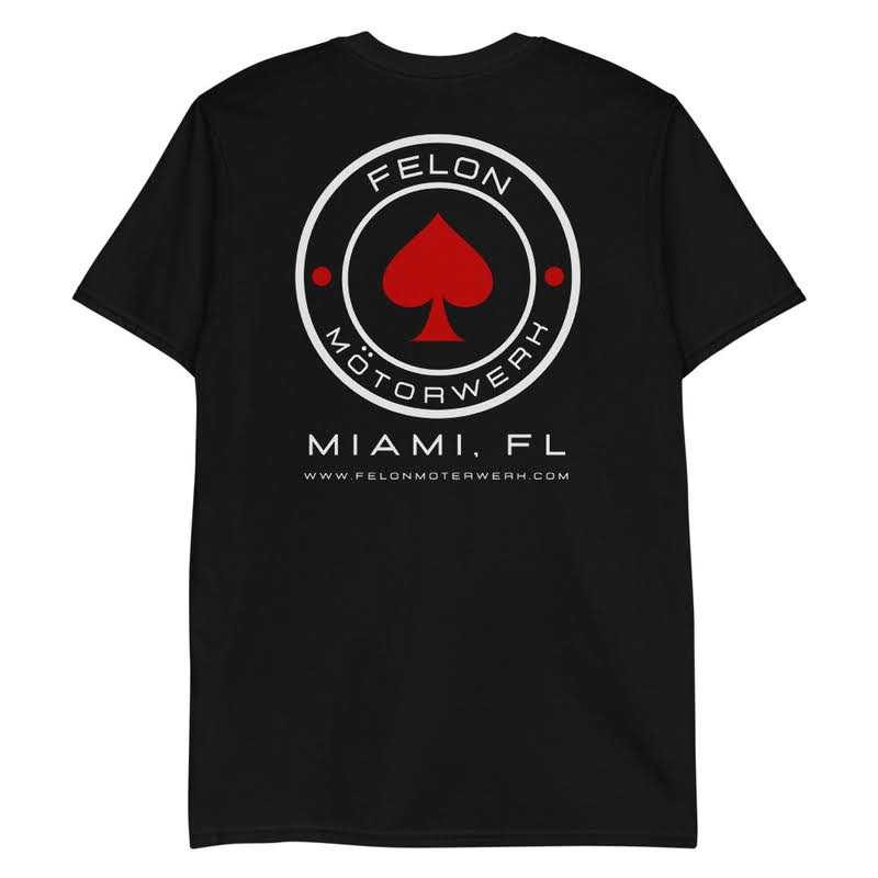 Red spade / Miami black tee