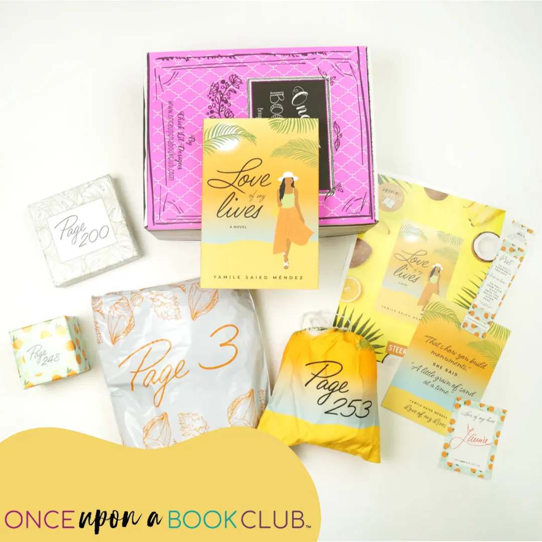 Once Upon a Book Club — Shopping campaign source · book, numbered gifts and box