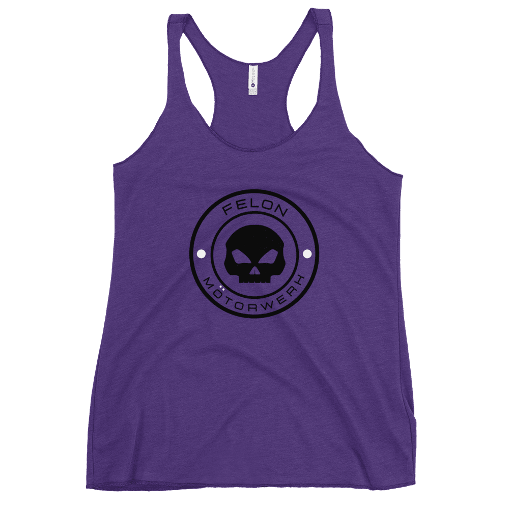 Skull emblem / purple tank