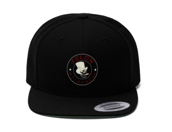 Skull emblem / black snapback