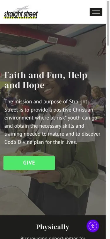 Straight Street Ministries — Straight Street · mobile website · October 2026